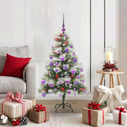 Albero di Natale artificiale Verde e bianco 120 cm 3395167