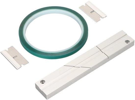 Kit di riparazione del nastro - Kit di riparazione del nastro con lame - Lunghezza regolabile - Piastra di connessione completa - Adatto per nastro 1/4" 10 pollici - Kit di riparazione del nastro