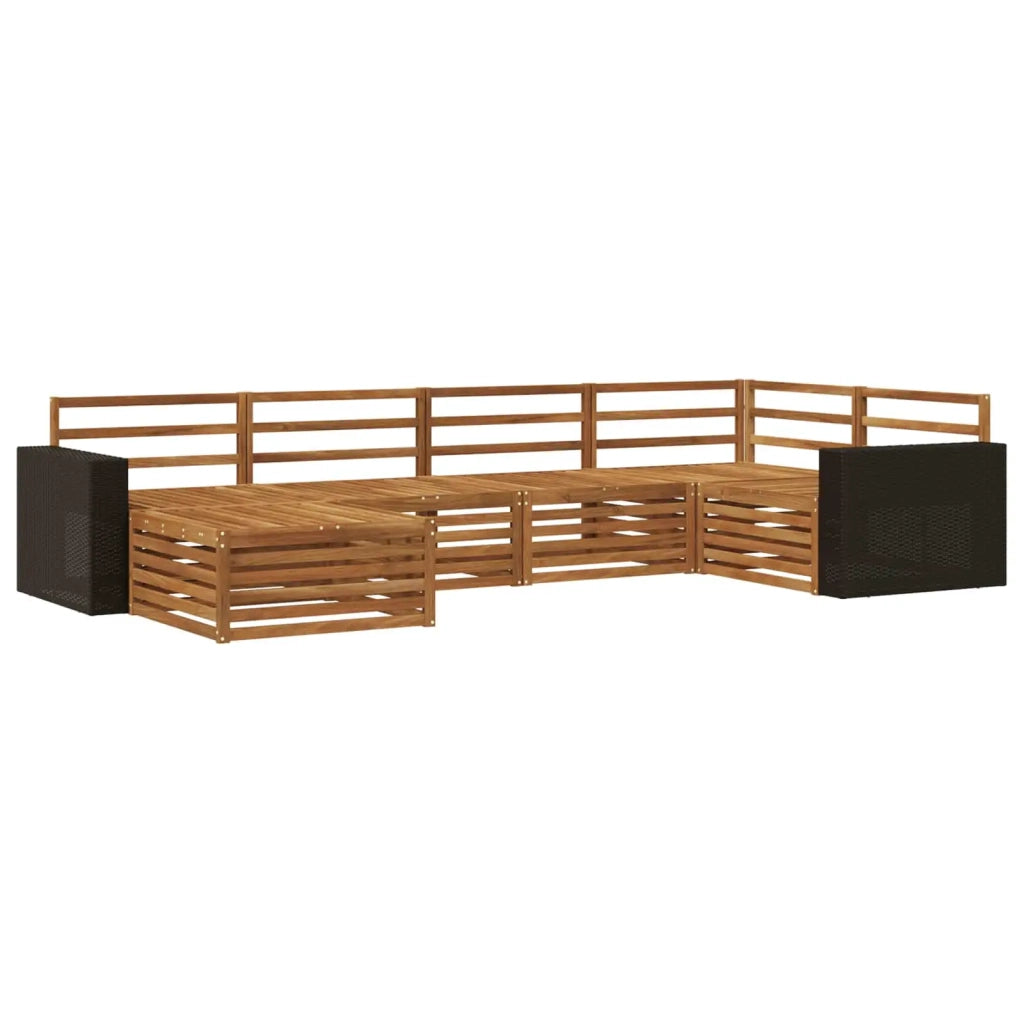 Set di divani da esterno 6 pcs Naturale 3383572