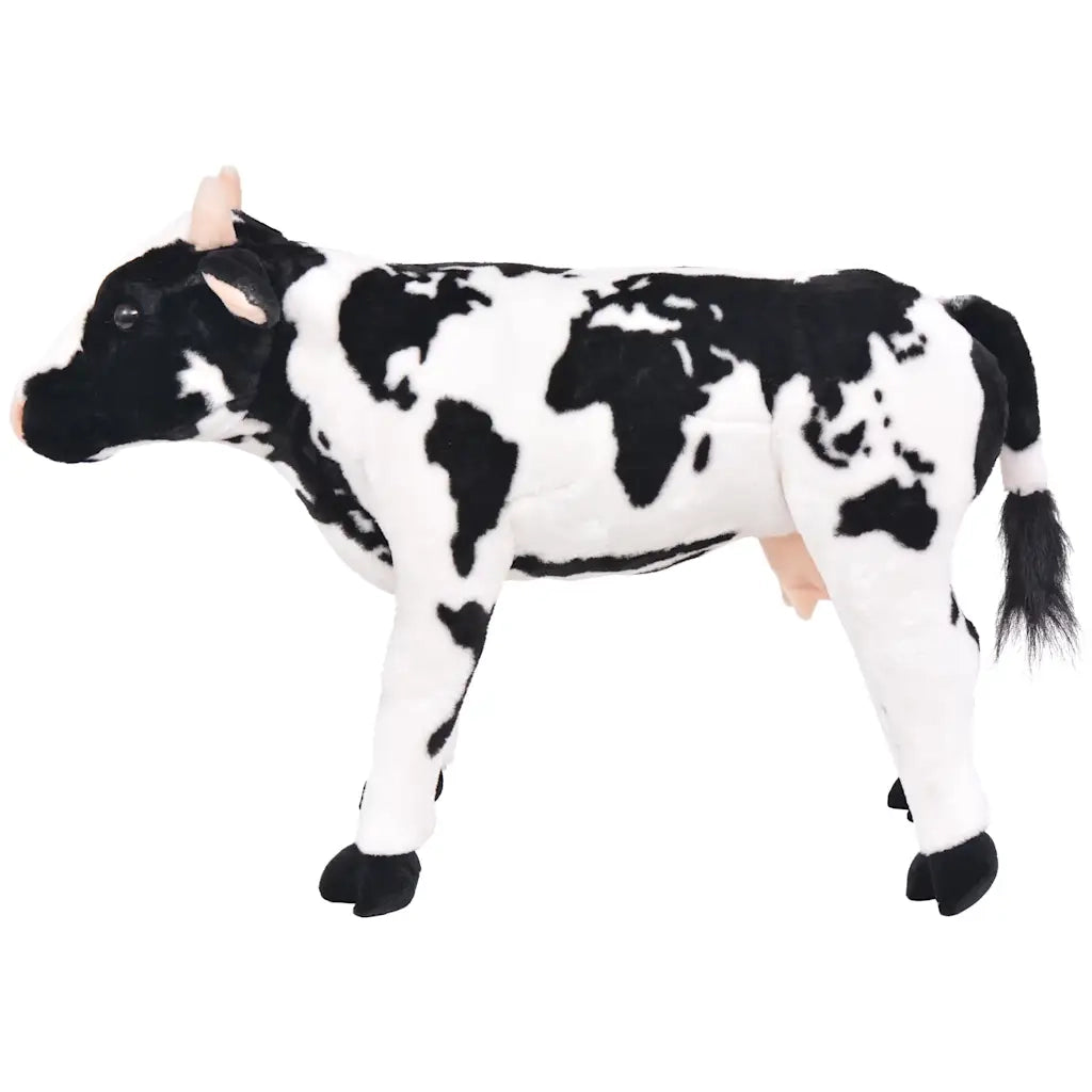 Mucca in Peluche in Piedi Nera e Bianca XXL CFW2084271