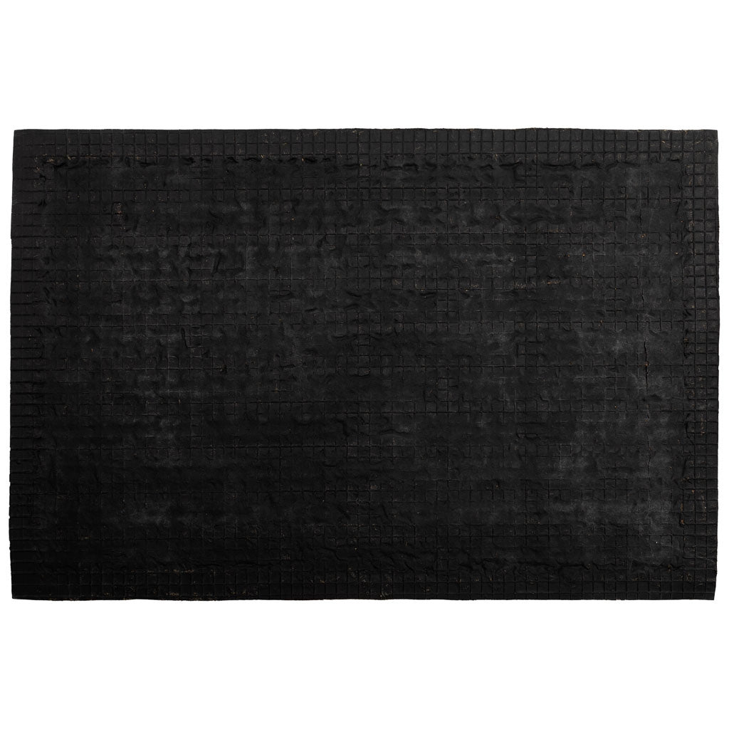 Zerbino in fibra e gomma marrone 60x40x0,7