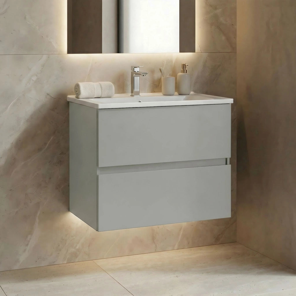Mobile lavabo "Nest 71 v2" - 71 x 51 x 55 cm - Cashmere opaco