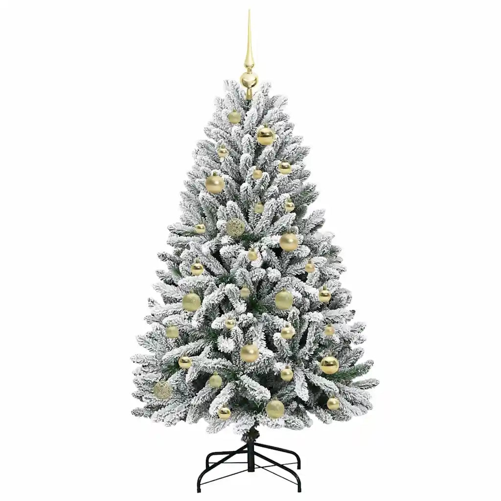 Albero di Natale artificiale con 150 LED Verde e Bianco 120 cm 3395734