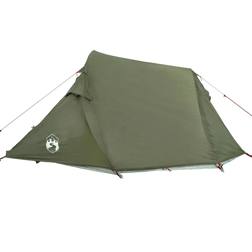 Tenda da Campeggio a Tunnel 3 Persone Verde Oliva Impermeabile 4009627
