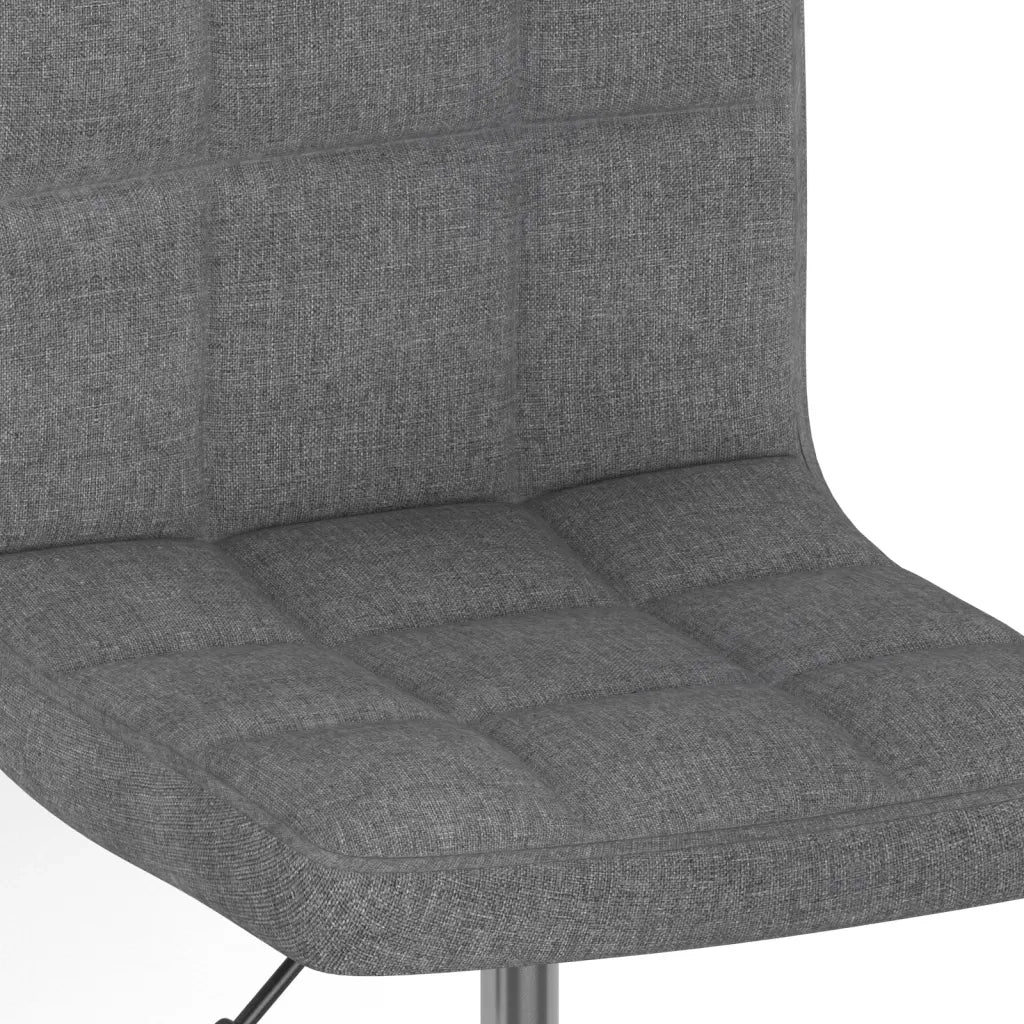 Sedie da Pranzo Girevoli 6 pz Grigio Chiaro in Tessuto 3087458