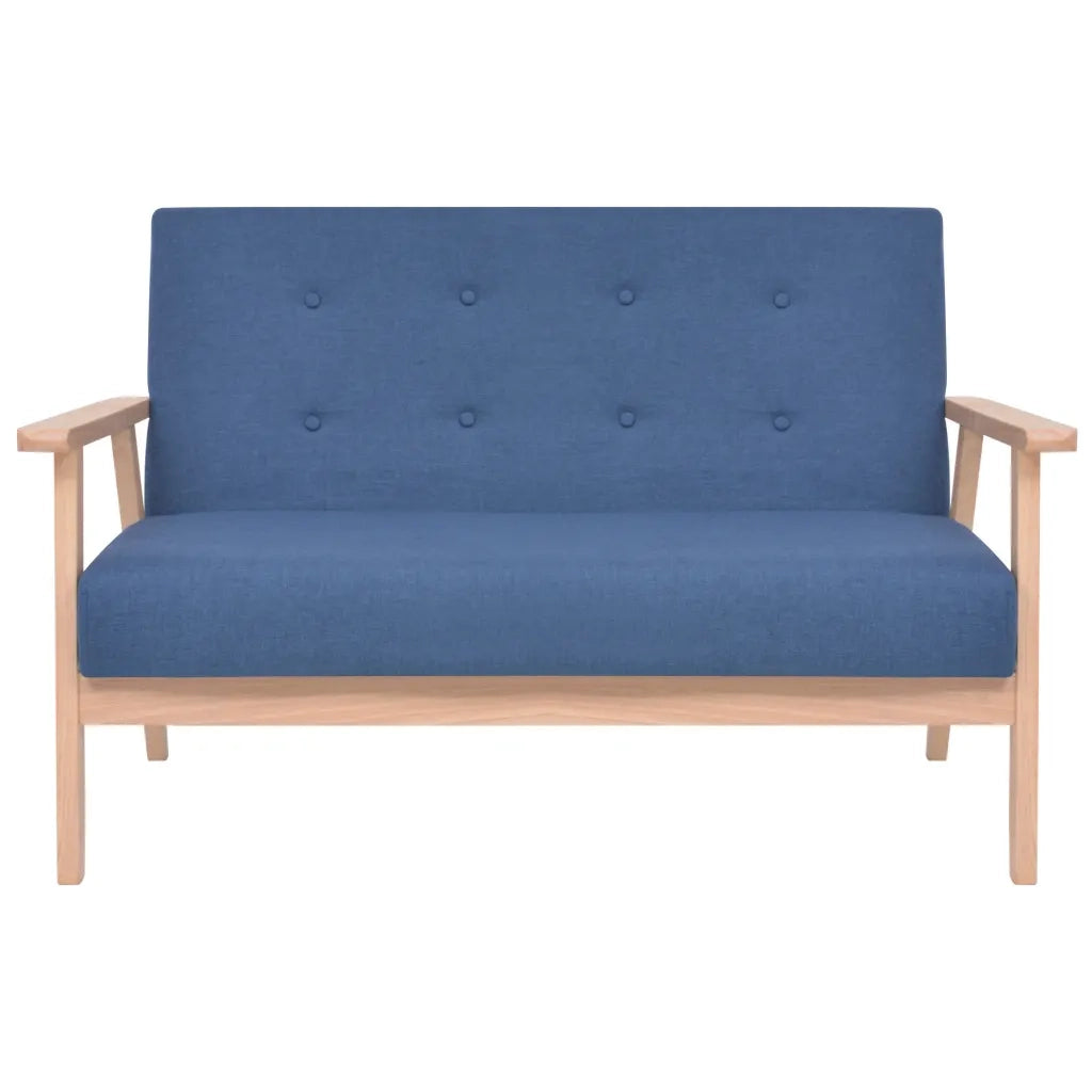 Divano a 2 Posti-Sofa 2 Posti in Tessuto Blu 851498