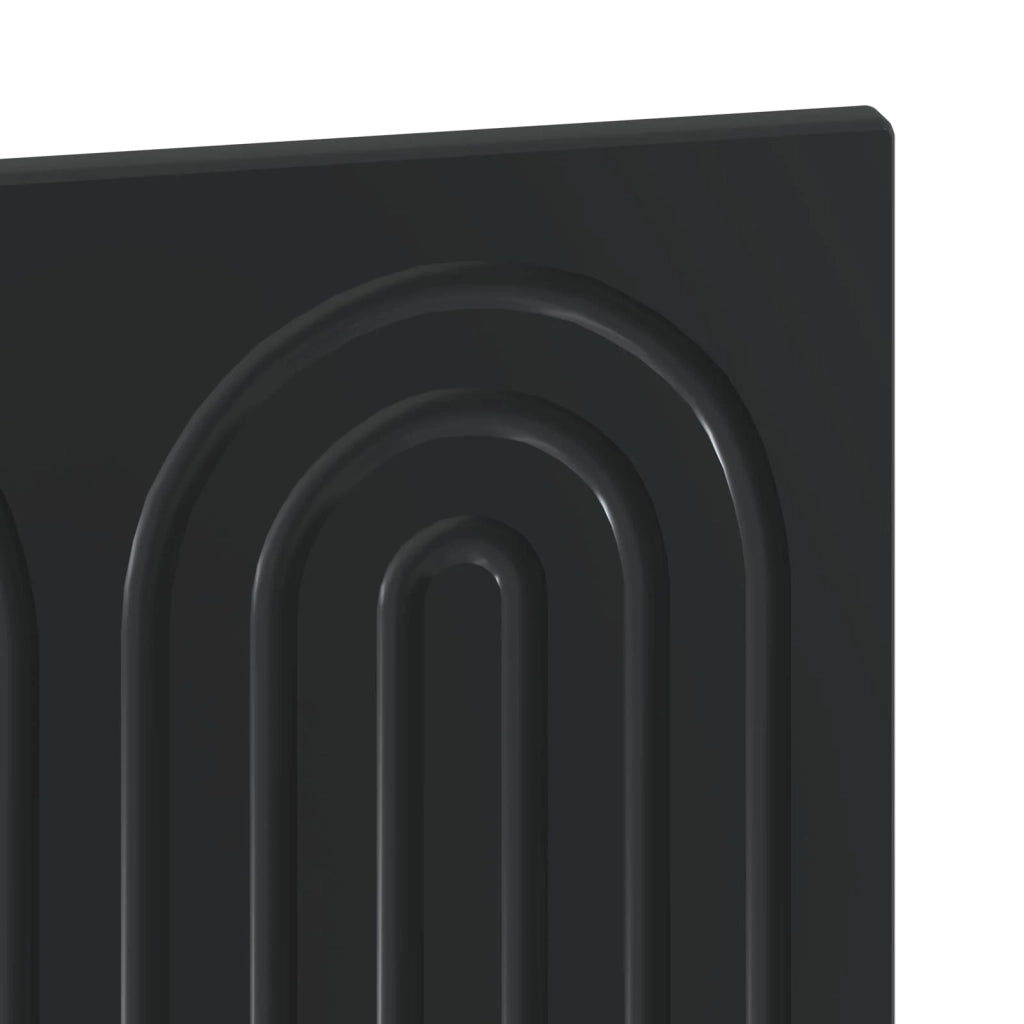 Testiera da Muro ALKMAAR Nero Legno ingegnerizzato 896296