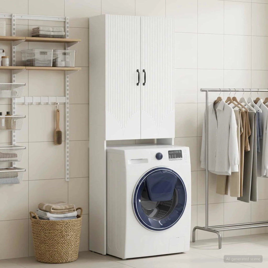 Mobile Bagno HOORN Bianco 66 x 25,5 x 190 cm 897355
