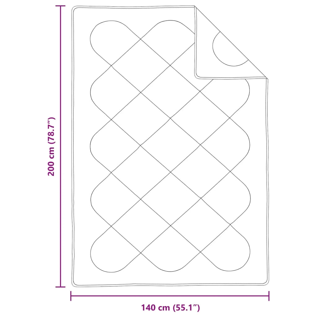 Piumone con cuscino 2 pcs Bianco Microfibra 3376629
