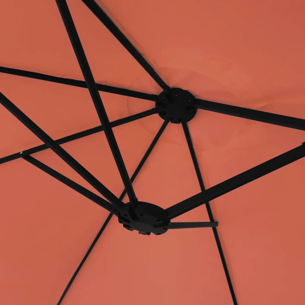 Ombrello | Parasolne a Doppia Testa con LED Terracotta 449x265 cm