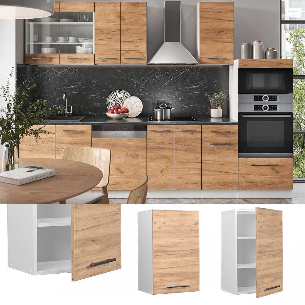 Pensile da cucina Fame-Line Rovere dorato/Bianco 45 cm Vicco