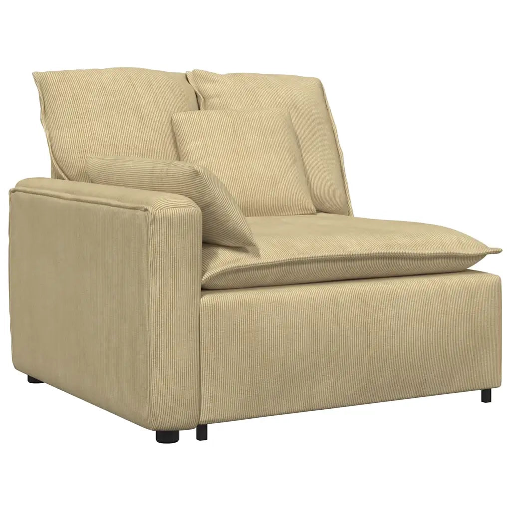 Divano Modulare con Cuscini Verde Grigio 3321111