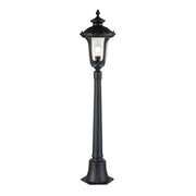 Lampione da giardino nero Chicago E27 60W IP44 Elstead
