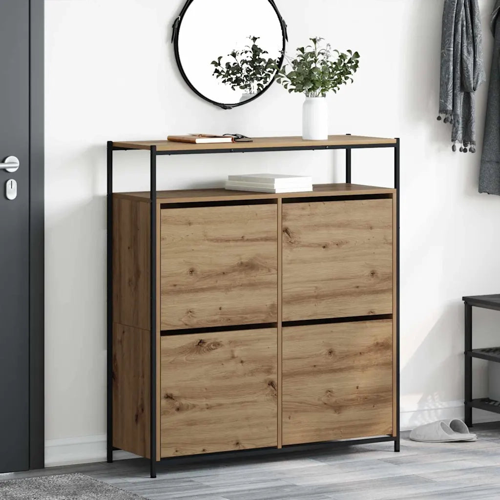 Mobile per scarpe Rovere artigianale 100 x 34 x 112 cm