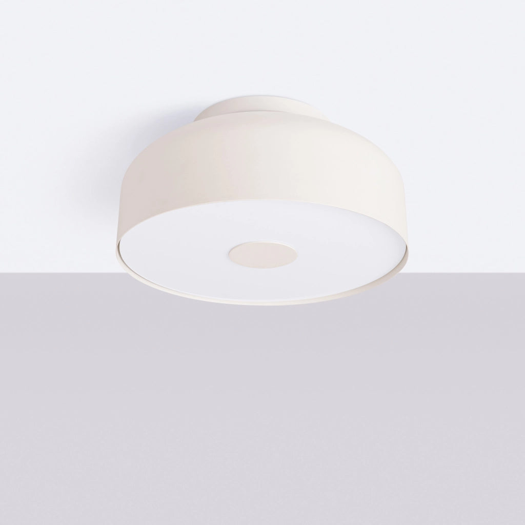 Plafoniera moderna beige rotonda Ø30 4xE27 TEKNAR