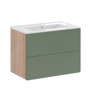 Vicco Set di mobili da bagno Goldkraft rovere/verde 2 pezzi