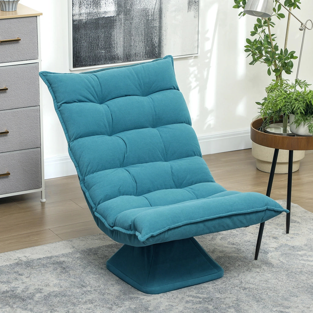 Poltrona Relax Girevole ¨C Minimal ¨C Blu 62x70x95 cm