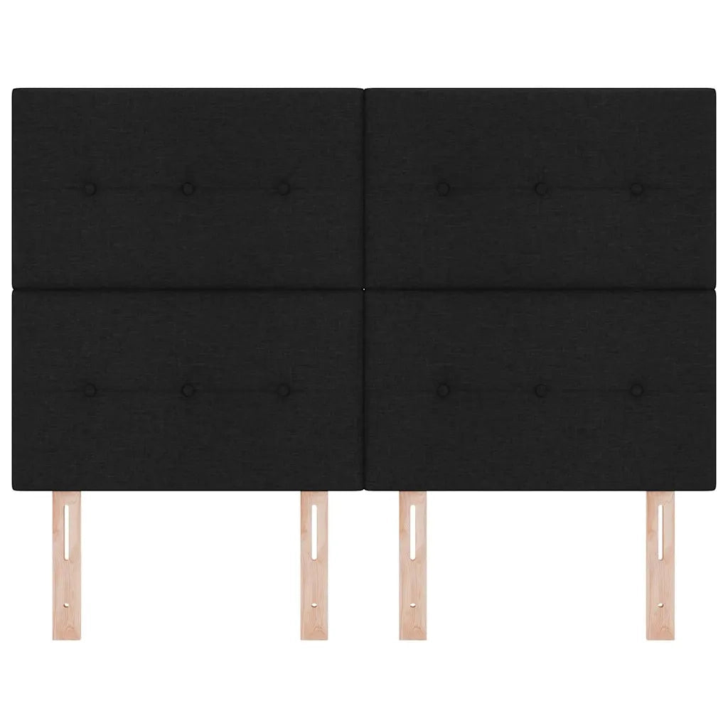 Testiera LED con strisce LED con testiera Nero 160 cm Tessuto 3338438