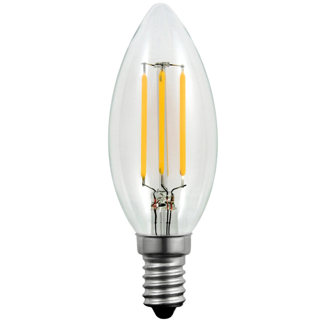 Lampadina LED Filamento C35 E14 400lm 3000K Polux