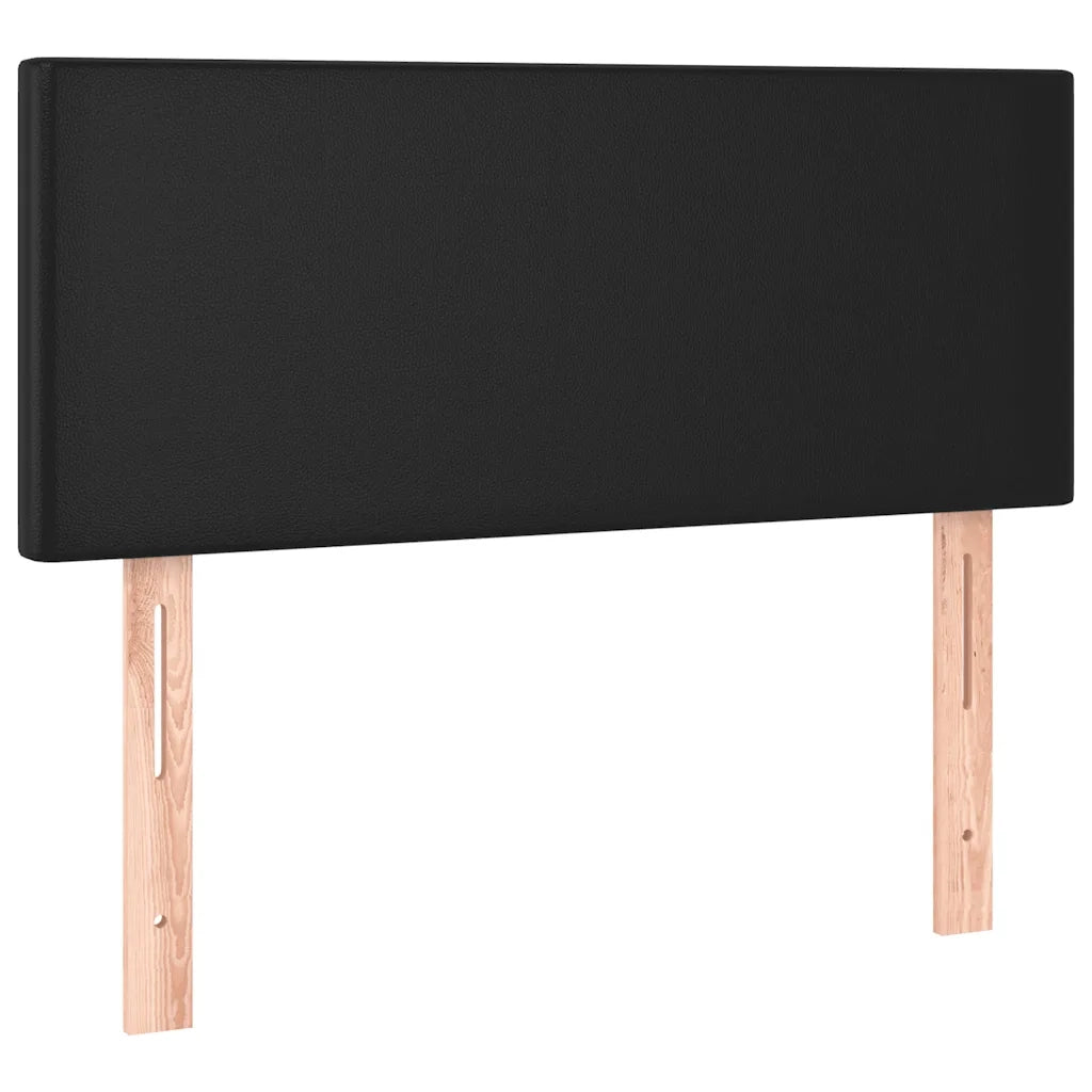 Testiera-Testata-Testiera Decorativa Nera 100x5x78/88 cm in Similpelle 214027