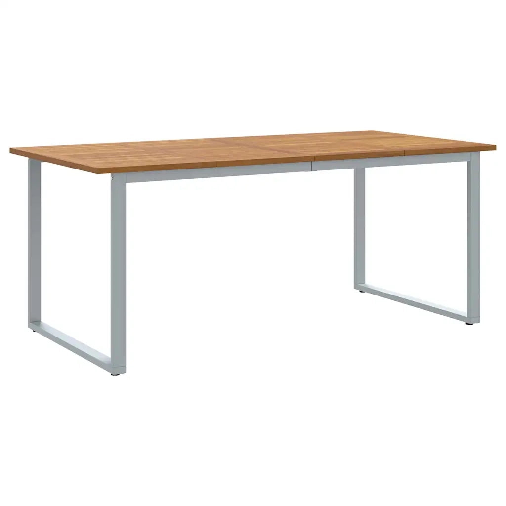 Set da Pranzo per Giardino 5 pcs Grigio