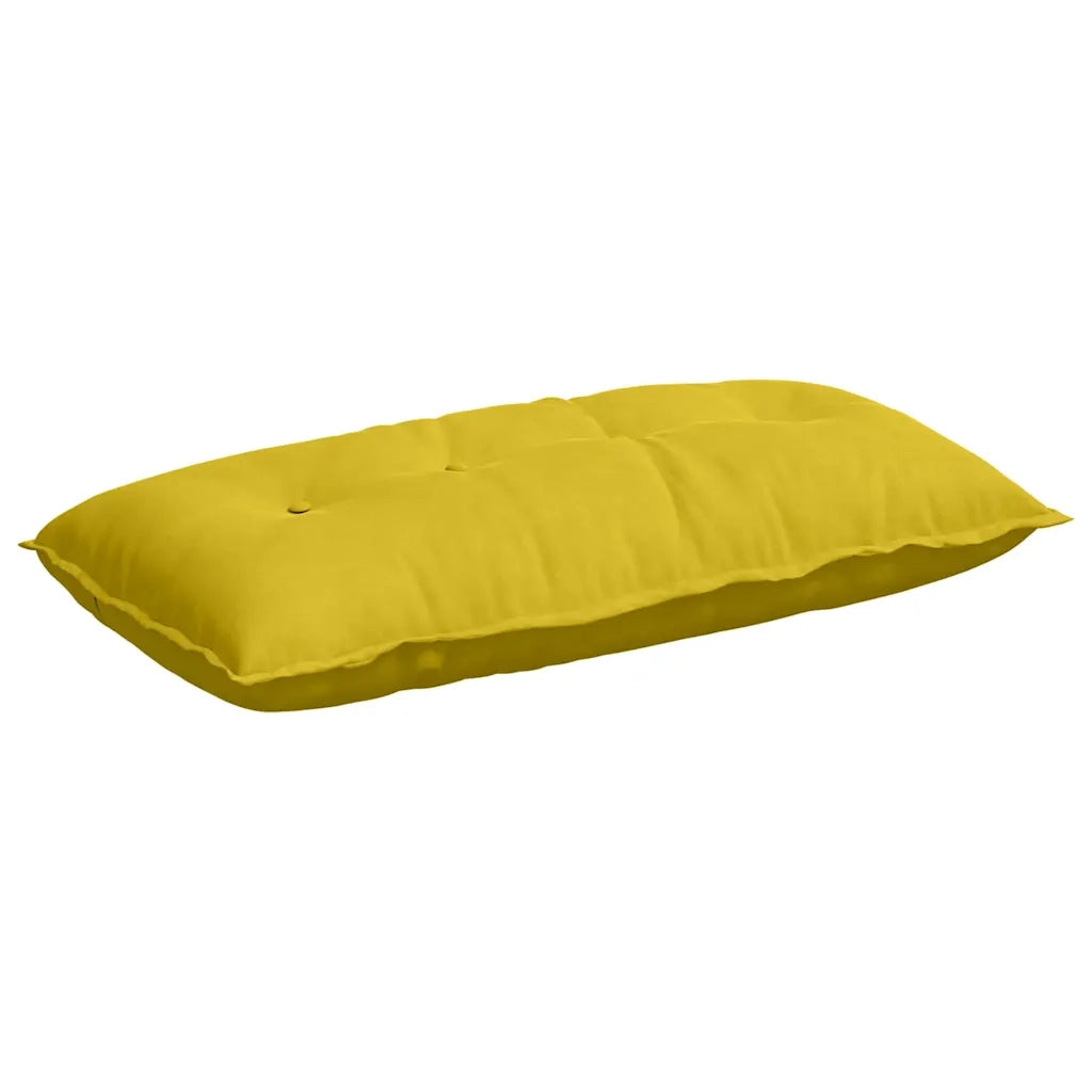 Cuscino per Schiena | Cuscino dorsale Giallo 100 x 50 cm Tessuto in Cords