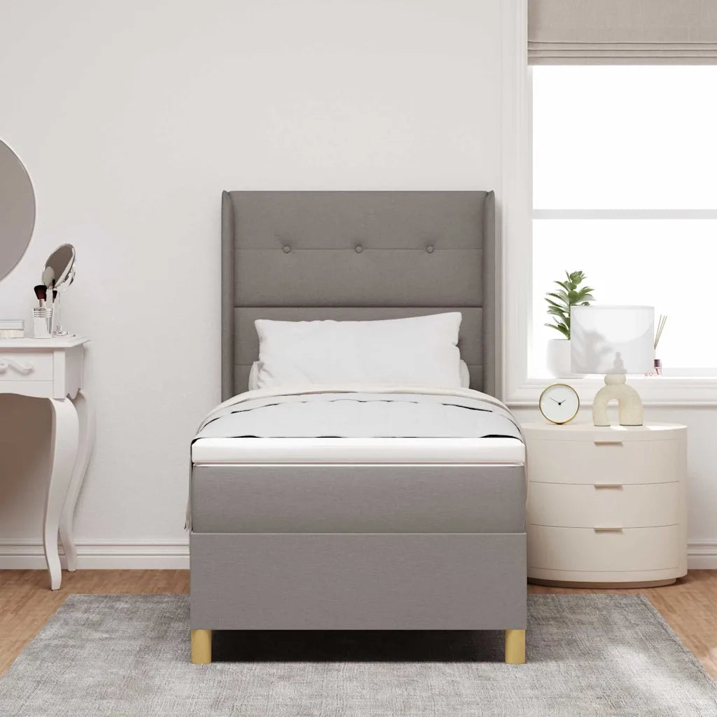 Letto a molle con strisce LED Talpa 90 x 190 cm Tessuto 3343669