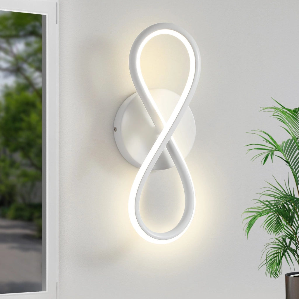 ZMH Moderna lampada da parete a LED da 7W con 8 forme per interni per scale e camera da letto