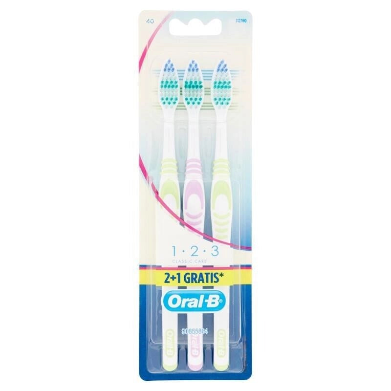 ORAL-B SPAZZOLINO MANUALE CLASSIC CARE MEDIO 2+1 GRATIS