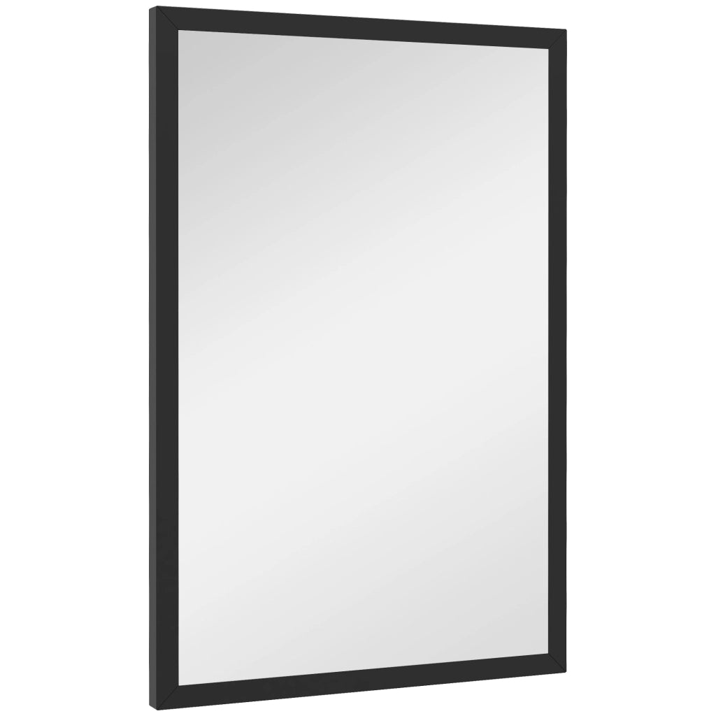 Specchio da Parete ¨C zephmum ¨C Legno Nero 60x40 cm