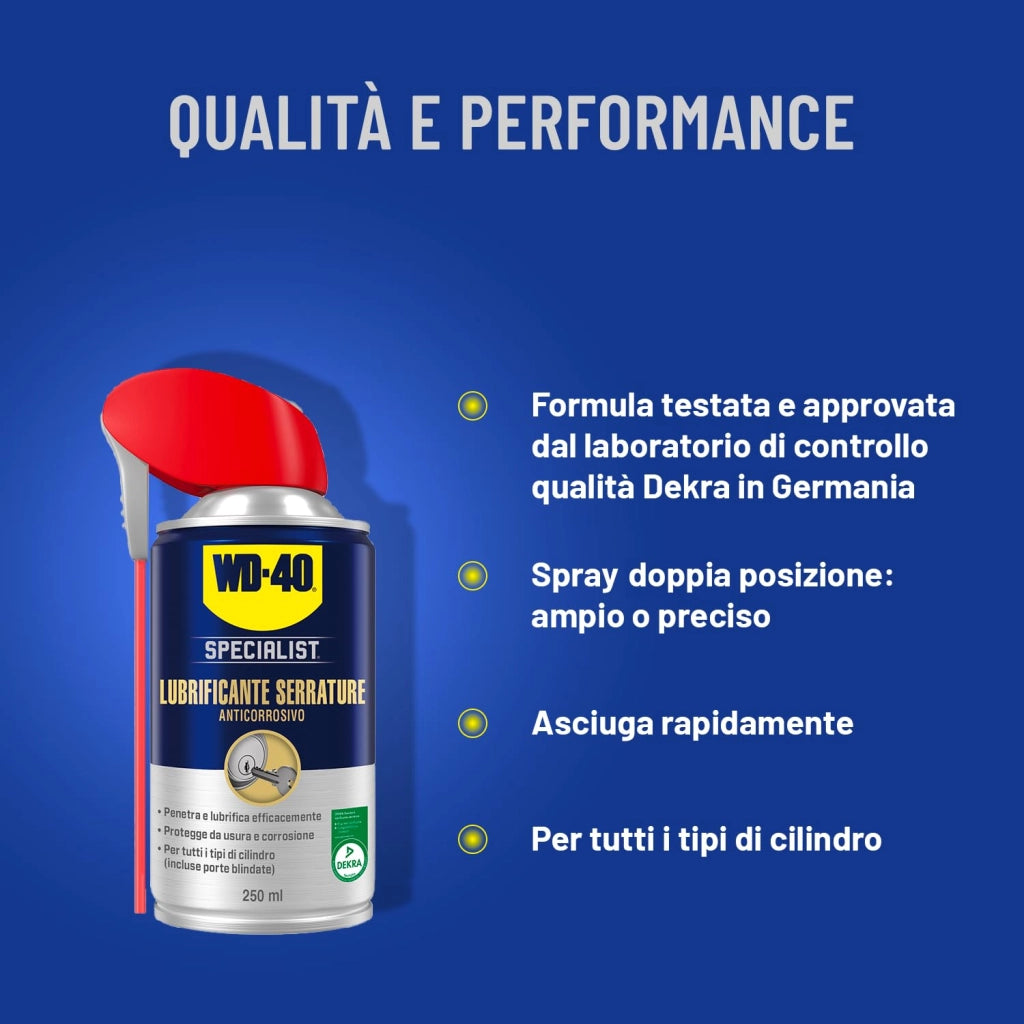 Lubrificante Serrature Spray Wd 40 250 ml