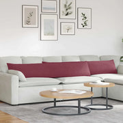 Cuscini da Divano 2 pcs Rosso Vino 200 x 40 cm Tessuto 42013871
