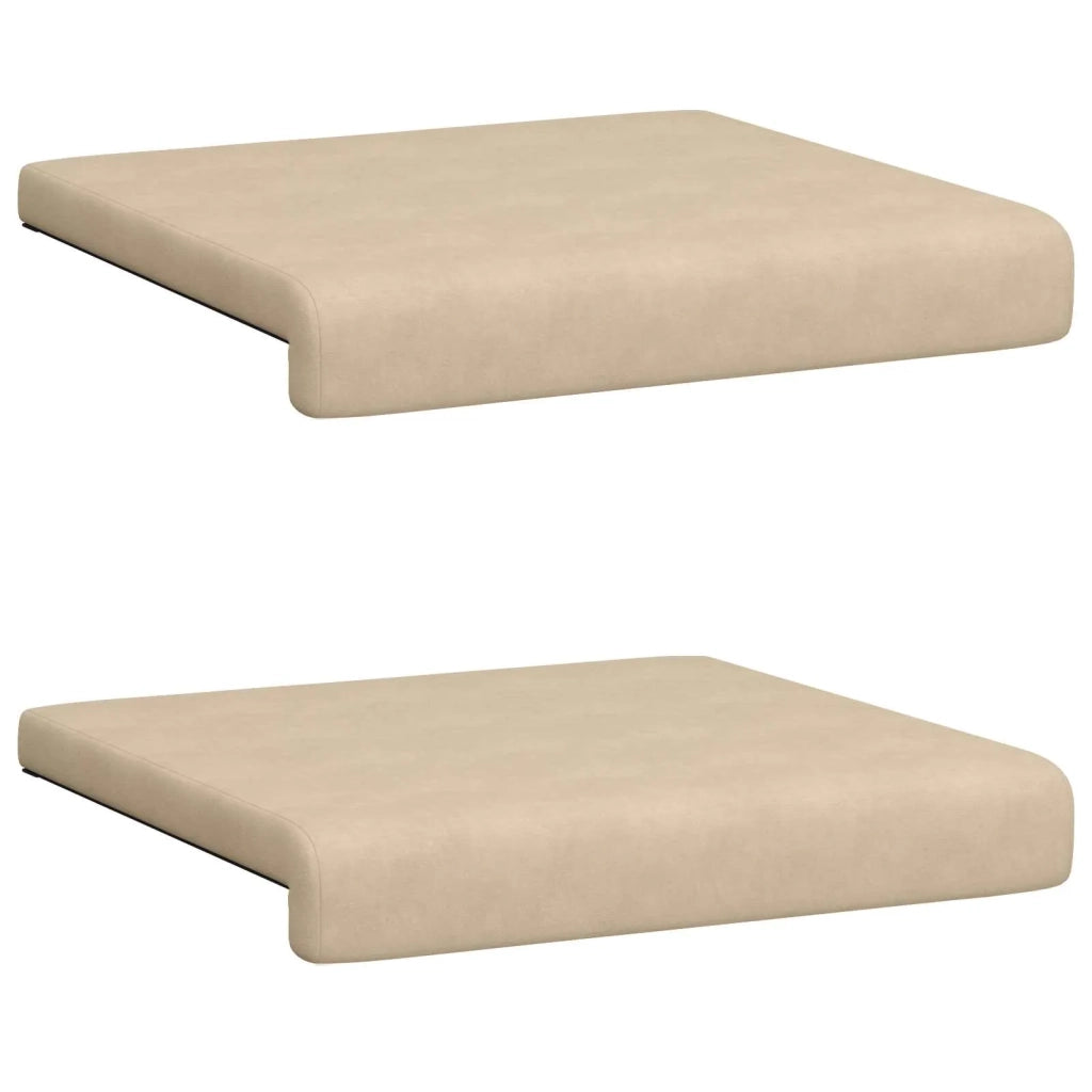 Cuscino per panchina 2 pcs Microfibra Crema Profondità 35 cm 42043056