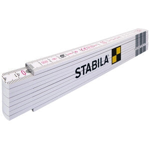 DOPPIO METRO STABILA 1407 10 ASTE LEGNO BIANCO- STABILA- 10,0 pz