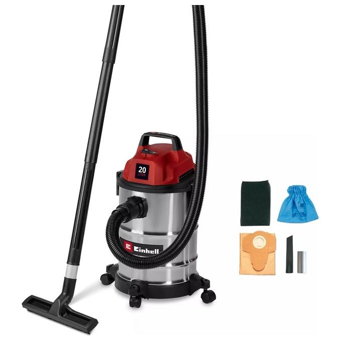 Einhell TC-VC 2045 S 20 L Aspiratore a cilindro Secco e bagnato 900 W Sacchetto per la polvere