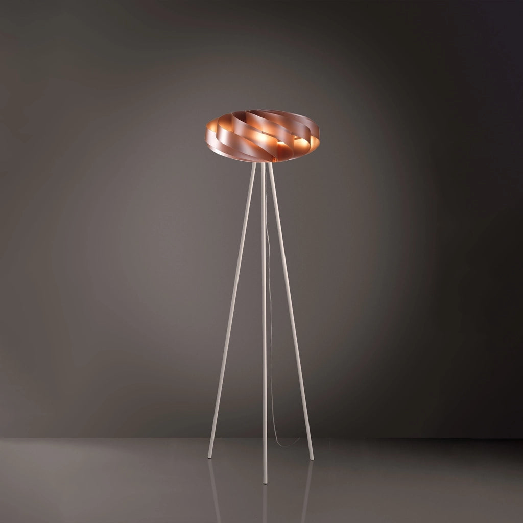 Piantana Moderna Flat Polilux ® Rame E Metallo 1 Luce E27