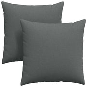 Cuscini da Divano 2 pz | Cuscini per sedie Grigio scuro 60 x 60 cm Tessuto
