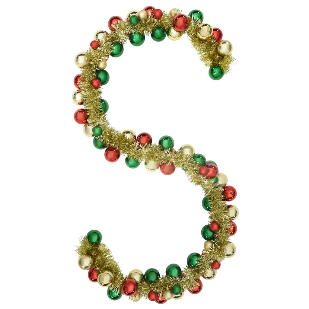 Ghirlanda di Palline di Natale-Decorazioni natalizie Multicolore 186 cm Polistirolo