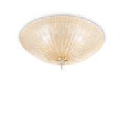 Lampada Da Soffitto Shell Pl4 Ambra Ideal-Lux