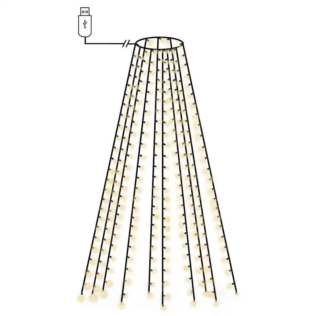 Rete di Luci per Albero di Natale con 250 LED-Luci decorative natalizie 250 cm