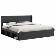 Letto da camera | Struttura del letto con stoccaggio e testata 3 pcs