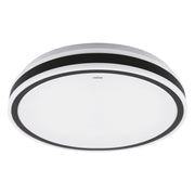 Plafoniera bagno LED bianco/nero Ø48 48W Aurelia Struhm