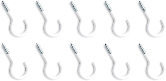 Set di 10 Viti a Bucia Bianche per Montaggio
