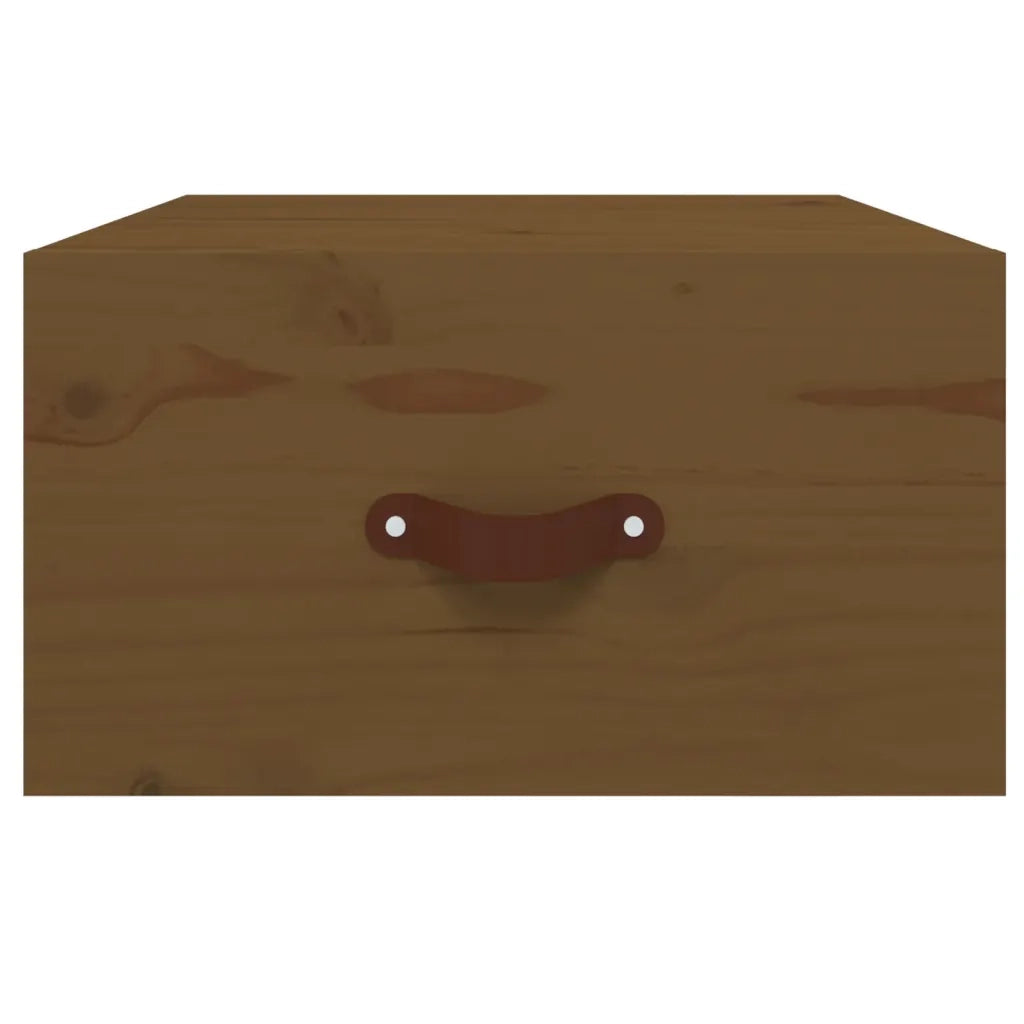 Comodino a Muro-Tavolino da notte sospeso ambra 40x29,5x22 cm