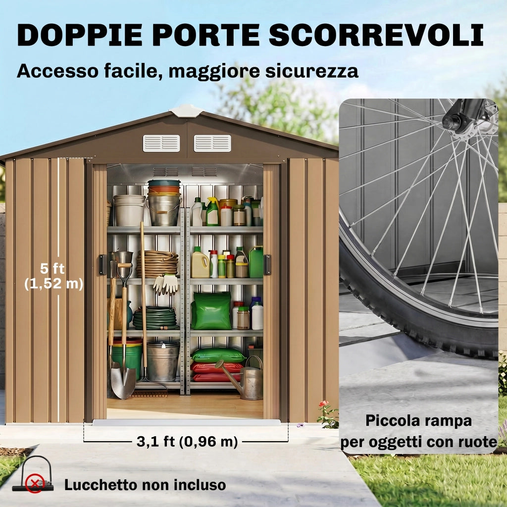 Casetta da Giardino ¨C Minimal ¨C 213x130x185cm Giallo