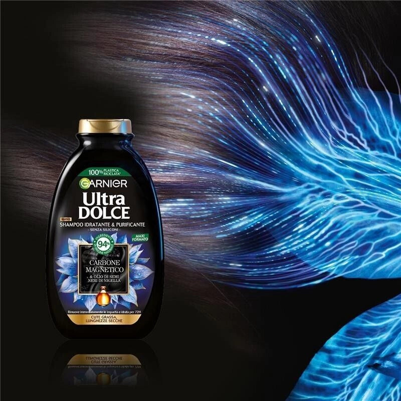 GARNIER SHAMPOO ULTRA DOLCE DA 300 ML CARBONE MAGNETICO PURIFICANTE