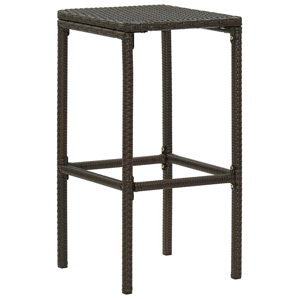 Set Bar da Giardino 5 pz con Cuscini Marrone 3067949