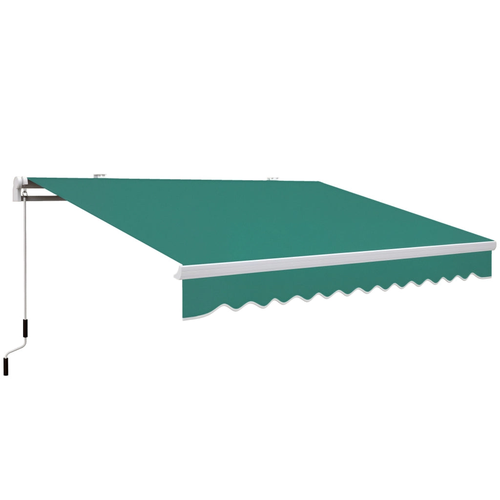 Toldo Manuale per Terrazza ¨C Minimal ¨C Verde Antracite 395x245 cm