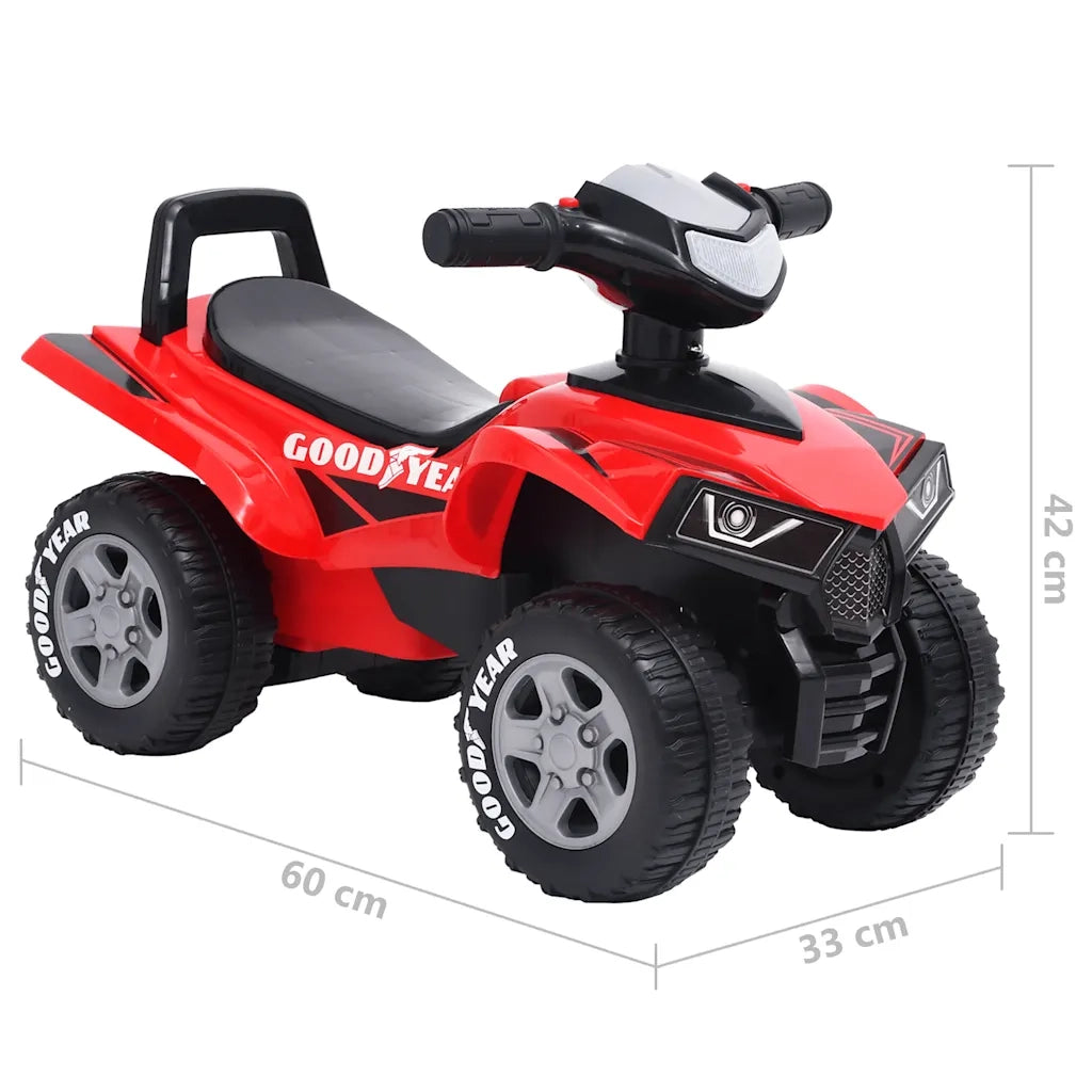 Quad Cavalcabile per Bambini Buon Anno Rosso CFW1009730
