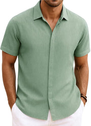 Magliette da uomo corta con maniche, camicie casual estive
